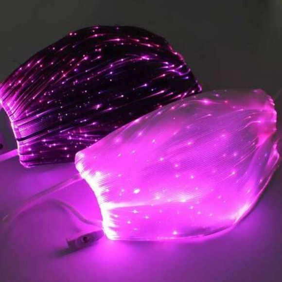 Brand New USB Rechargeable LED Light Up Face Mask - Picture 6 of 16